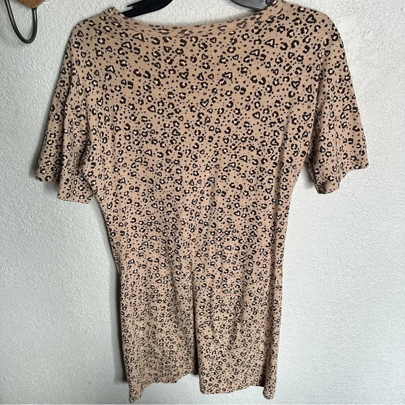 Aerie Knot Front Printed T-Shirt Dress - Picture 9 of 11